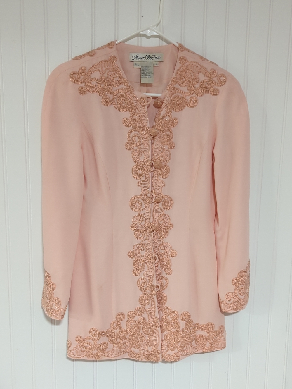 Marisa & Claire Pink Embellished Suit Jacket